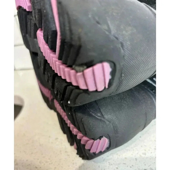 Totes Girls Juliet Water Resistant Leather Rain Snow Boots Purple Sz 4 - Picture 6 of 10